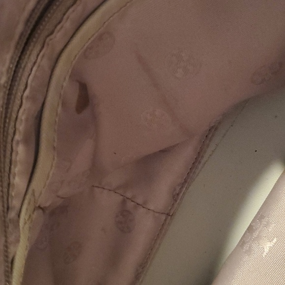 Tory Burch Saffiano Taupe Leather Tote Bag (#17) - Picture 14 of 15